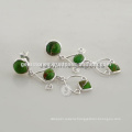 Wholesale Green Chalcedony Gemstone Fashionable Earring